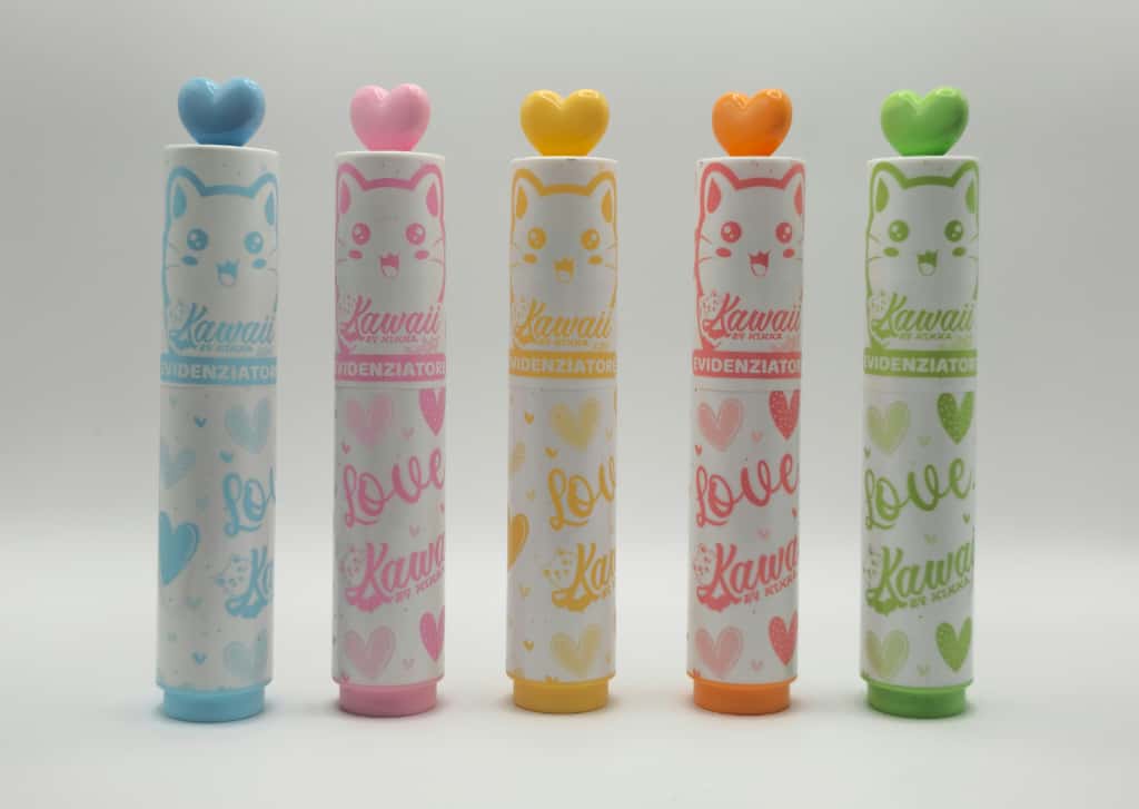 Evidenziatori Cuoricino Kawaii
